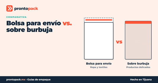 Comparativa: bolsa para envío vs. sobre burbuja